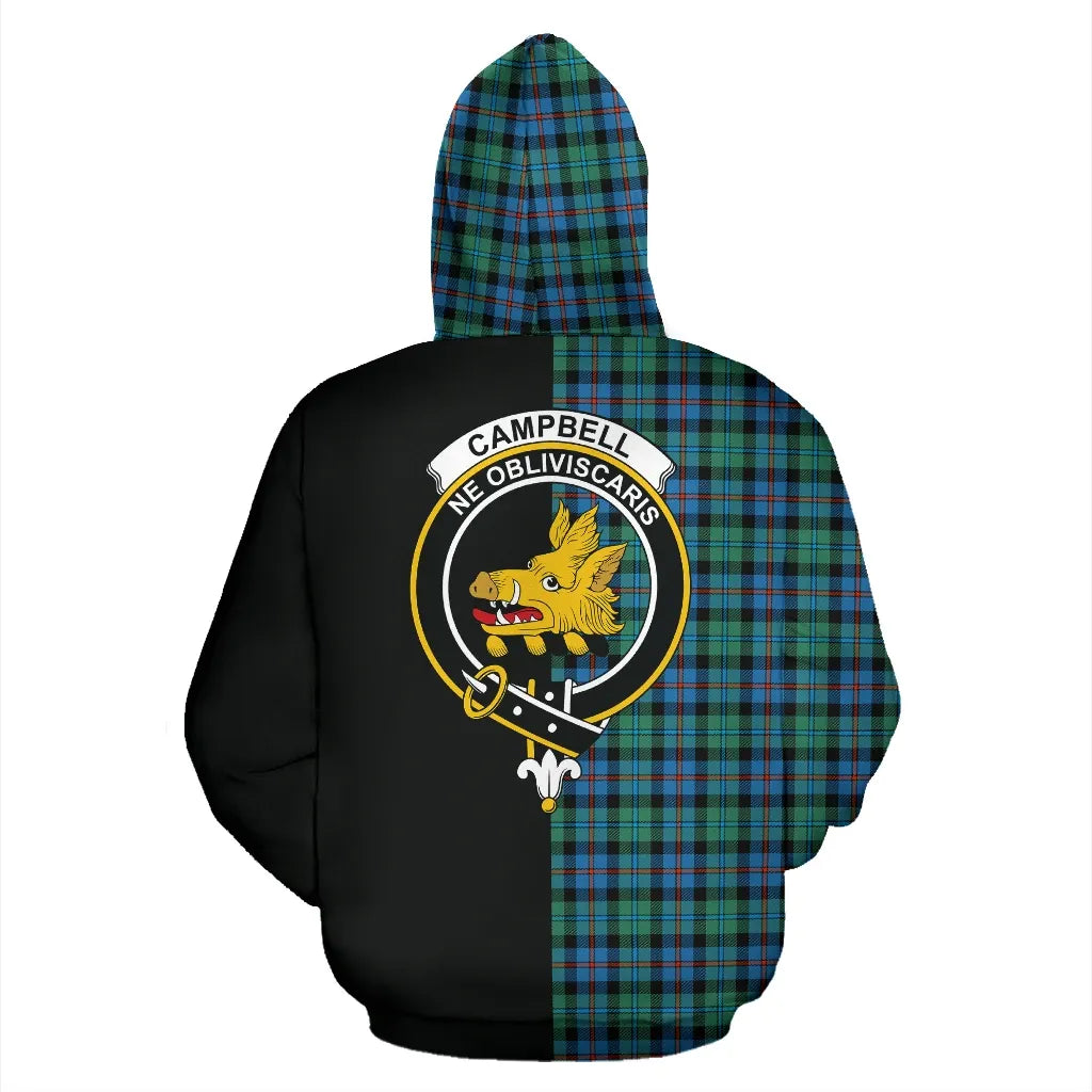 Printivon Campbell Of Cawdor Ancient Tartan Hoodie Half Of Me