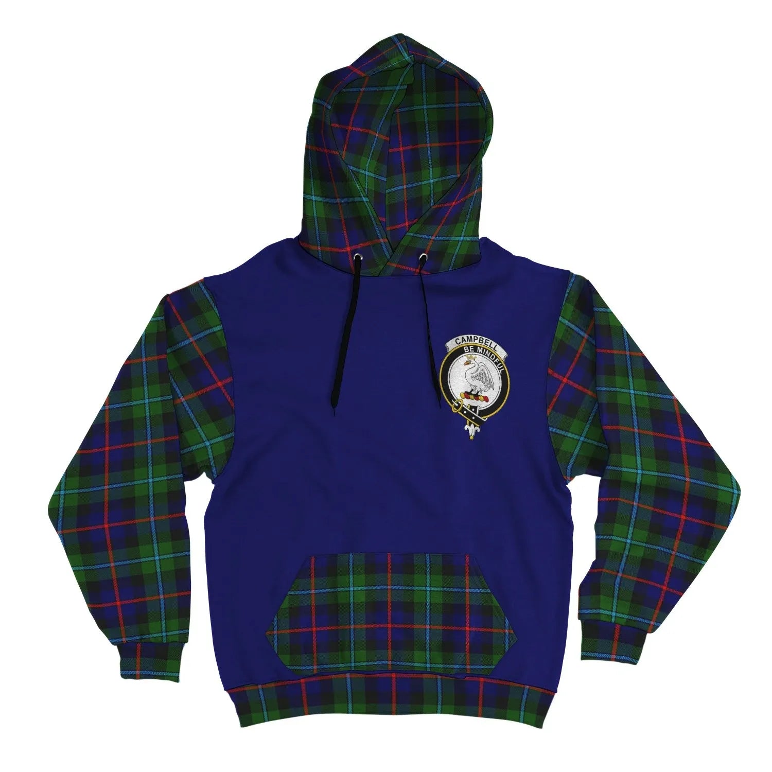 Printivon Campbell Of Cawdor Clans Tartan All Over Hoodie Sleeve Color