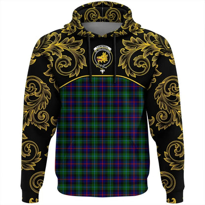 Printivon Campbell Of Cawdor Modern Tartan Clan Crest Hoodie Empire I