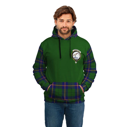 Printivon Carmichael Clans Tartan All Over Hoodie Sleeve Color