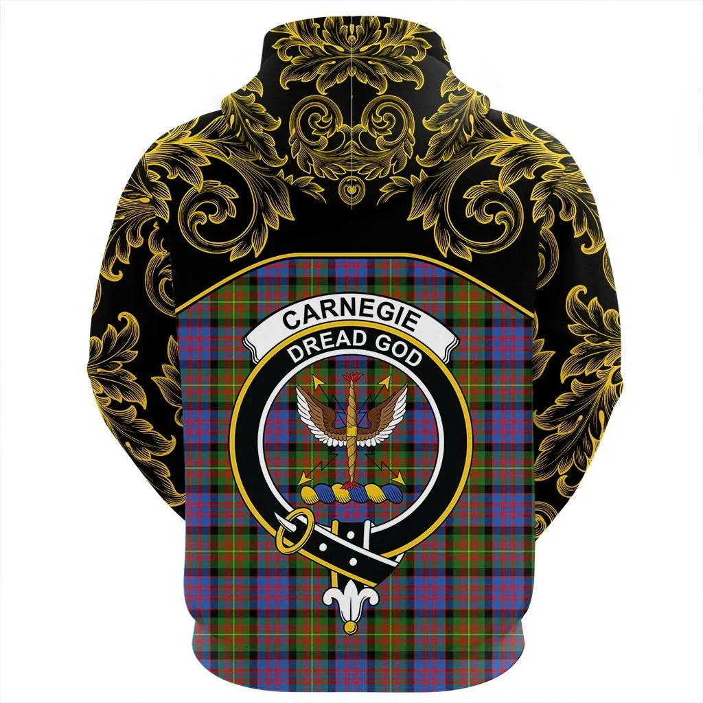 Printivon Carnegie Ancient Tartan Clan Crest Zip Hoodie Empire I