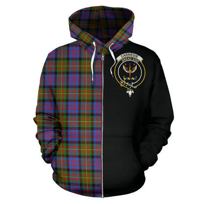 Printivon Carnegie Ancient Tartan Hoodie Half Of Me