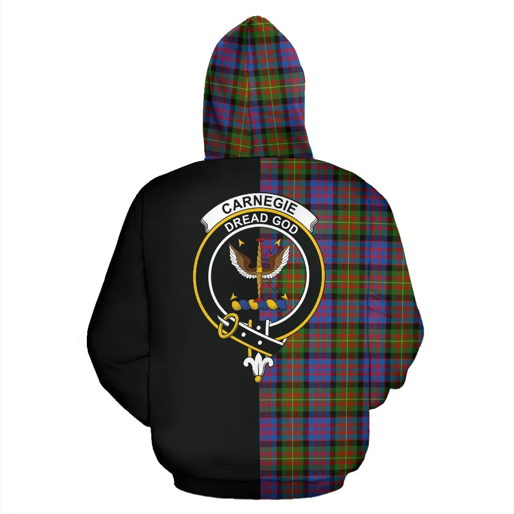 Printivon Carnegie Ancient Tartan Hoodie Half Of Me