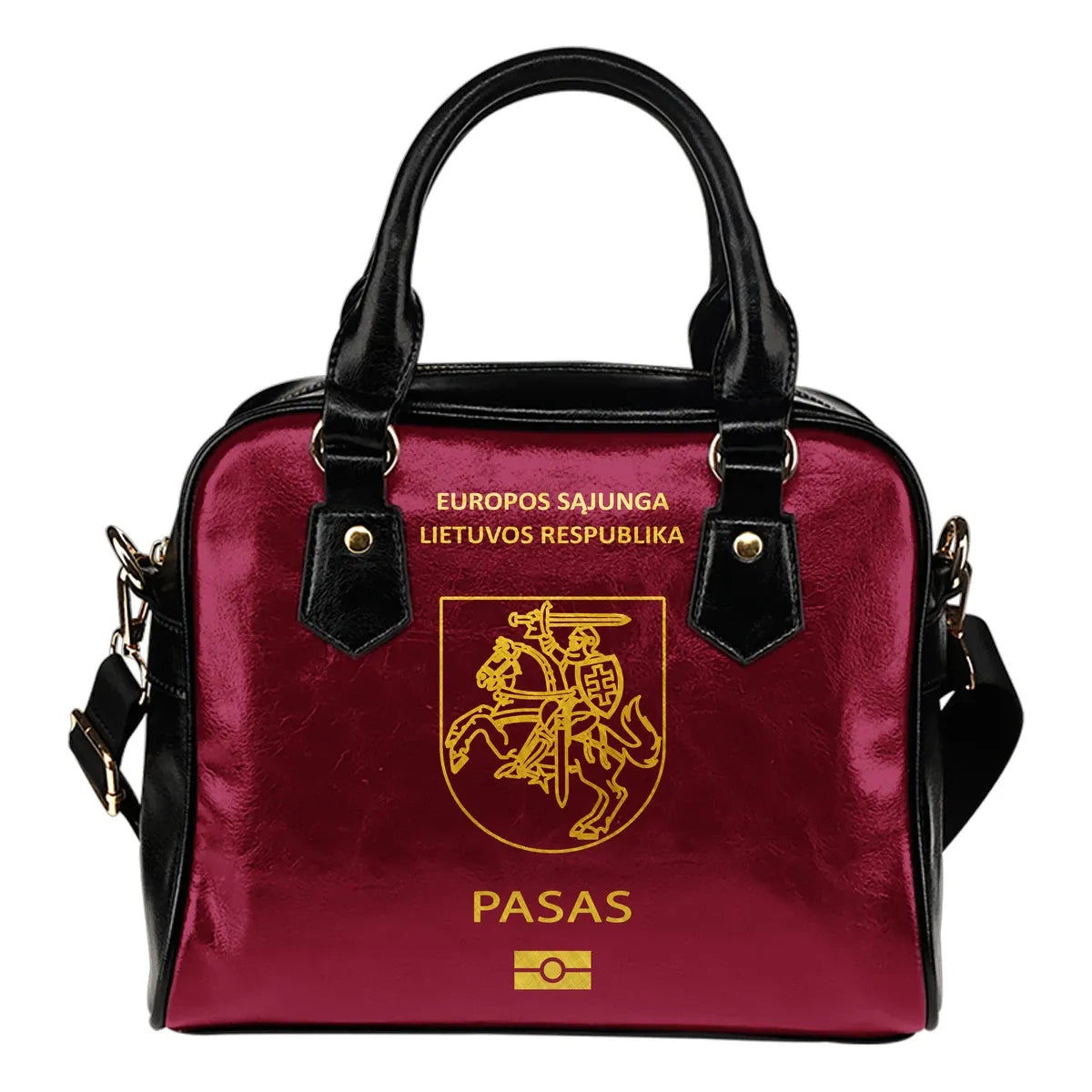 Lithuania Passport Shoulder Handbag Bn