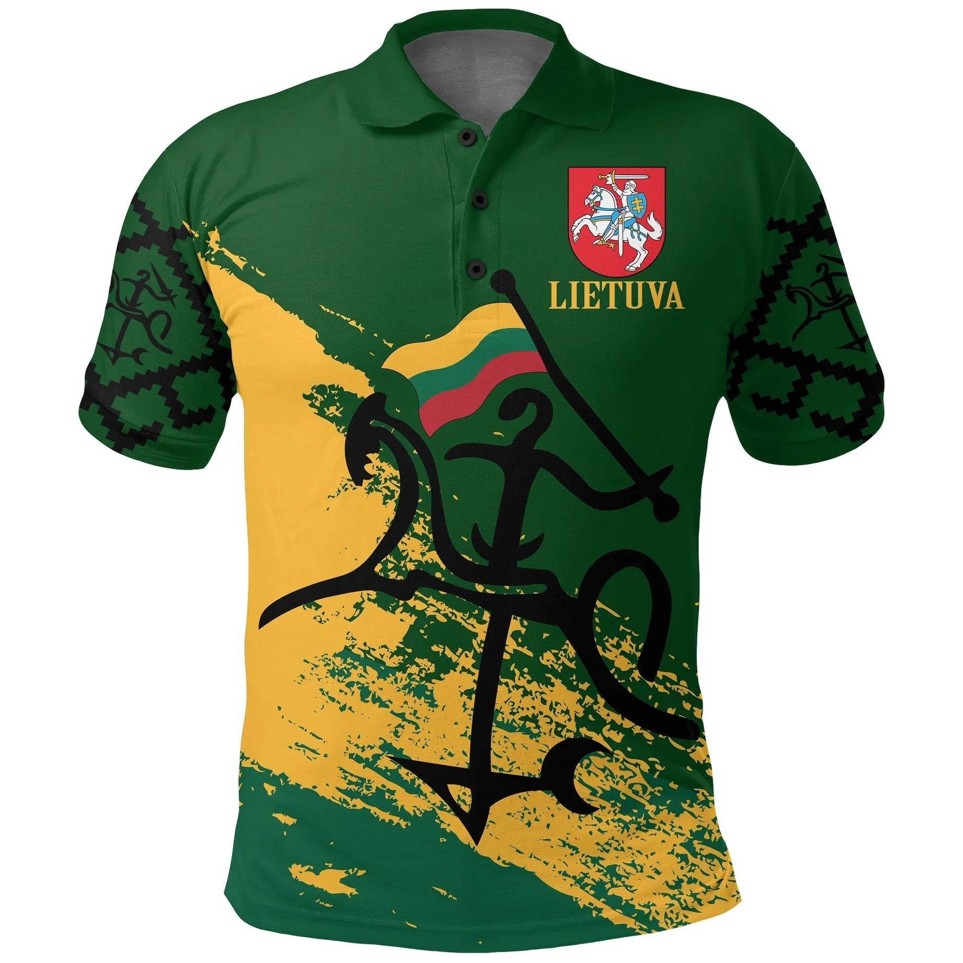 Lithuania Polo Shirt Lithuanian Tattoo