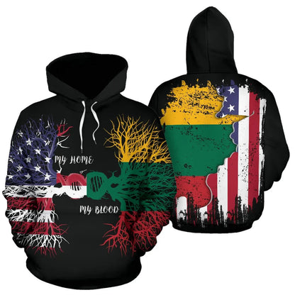 American Grown Lithuania Root DNA Hoodie