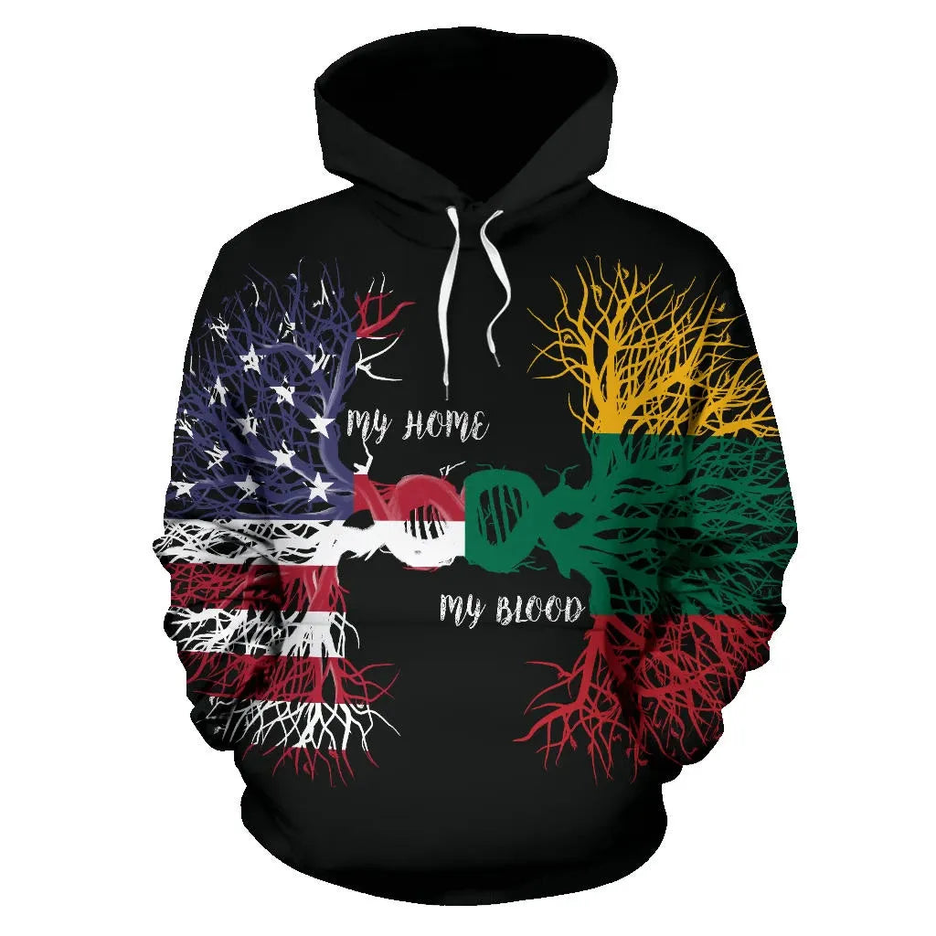 American Grown Lithuania Root DNA Hoodie