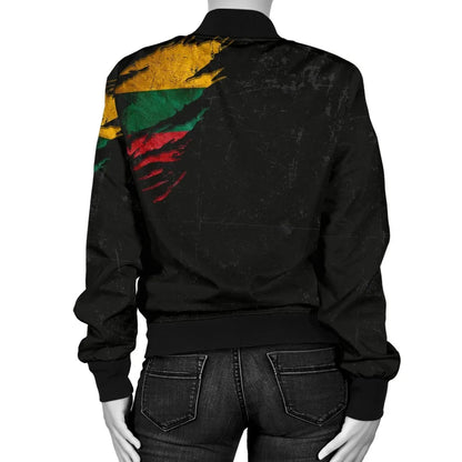 Lithuania in Me Women's Bomber Jacket - Special Grunge Style