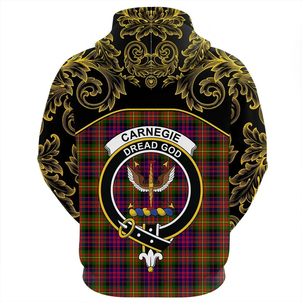 Printivon Carnegie Modern Tartan Clan Crest Hoodie Empire I