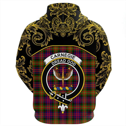Printivon Carnegie Modern Tartan Clan Crest Hoodie Empire I
