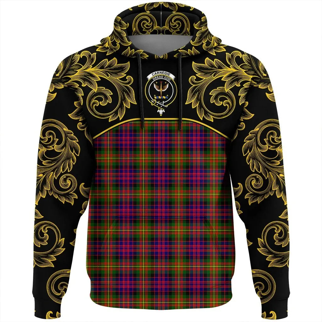 Printivon Carnegie Modern Tartan Clan Crest Hoodie Empire I