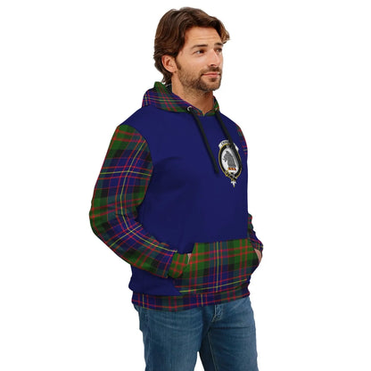 Printivon Chalmers Clans Tartan All Over Hoodie Sleeve Color