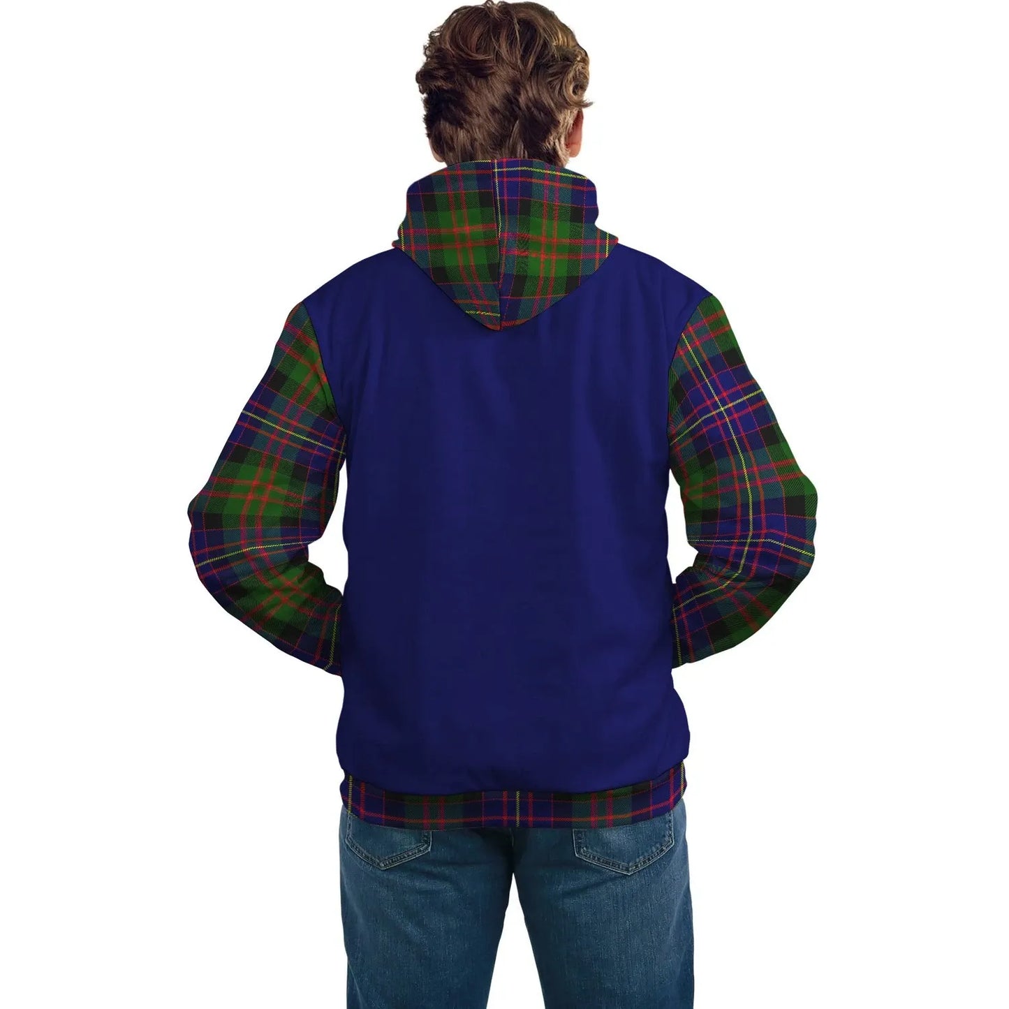 Printivon Chalmers Clans Tartan All Over Hoodie Sleeve Color
