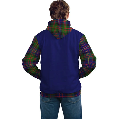 Printivon Chalmers Clans Tartan All Over Hoodie Sleeve Color