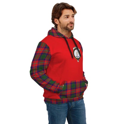 Printivon Charteris Earl Of Wemyss Clans Tartan All Over Hoodie Sleeve Color
