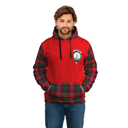 Printivon Charteris Earl Of Wemyss Clans Tartan All Over Hoodie Sleeve Color