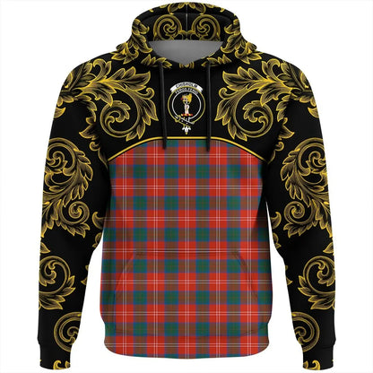 Printivon Chisholm Ancient Tartan Clan Crest Hoodie Empire I