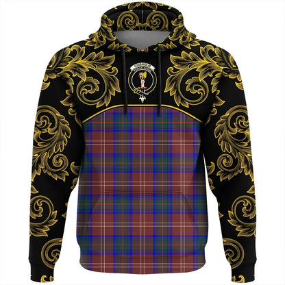 Printivon Chisholm Hunting Modern Tartan Clan Crest Hoodie Empire I