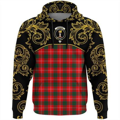 Printivon Chisholm Modern Tartan Clan Crest Hoodie Empire I