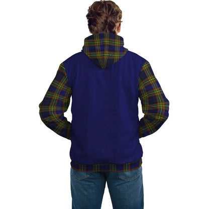 Printivon Clelland Clans Tartan All Over Hoodie Sleeve Color