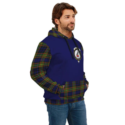 Printivon Clelland Clans Tartan All Over Hoodie Sleeve Color