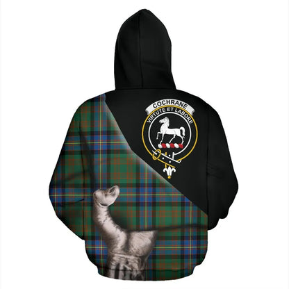 Printivon Cochrane Ancient Tartan Clan Crest Hoodie Patronage