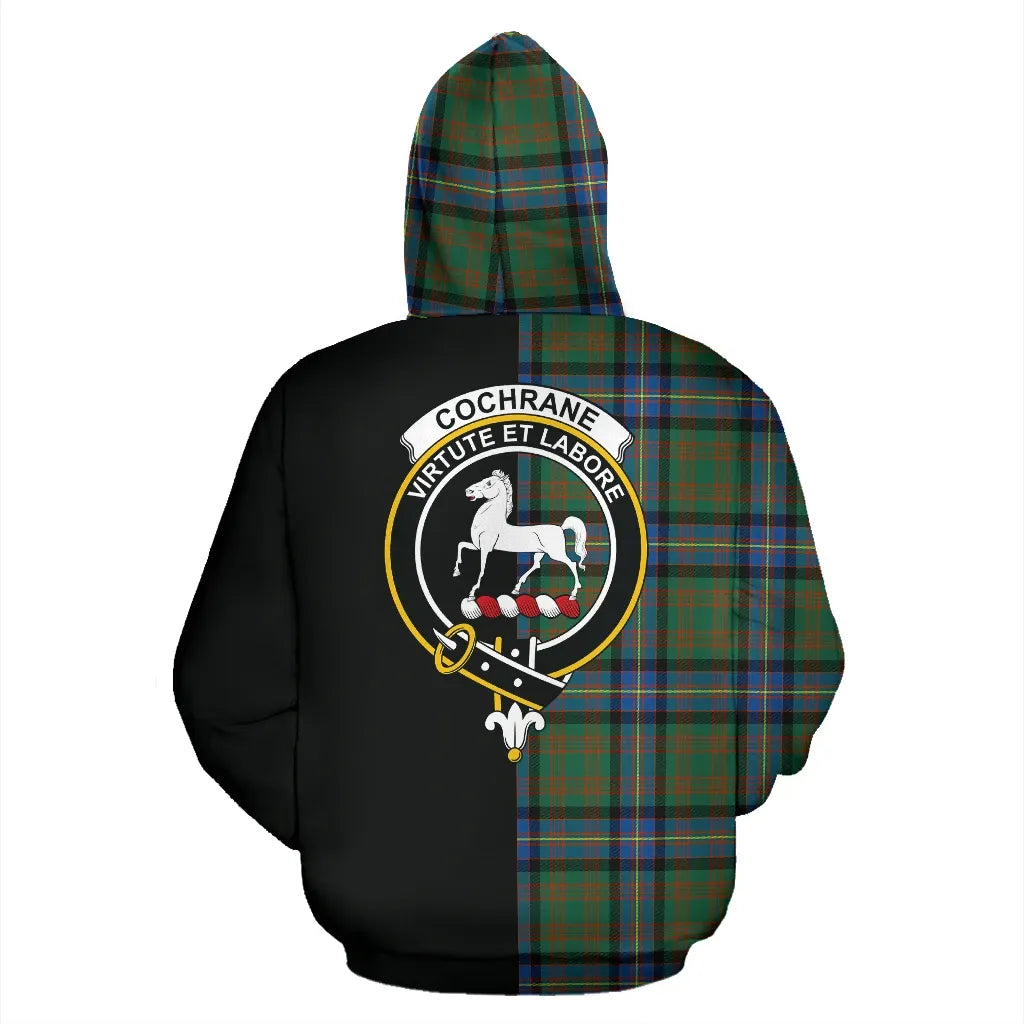 Printivon Cochrane Ancient Tartan Hoodie Half Of Me