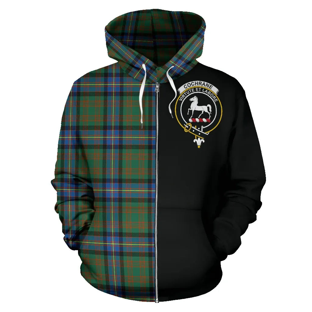 Printivon Cochrane Ancient Tartan Hoodie Half Of Me