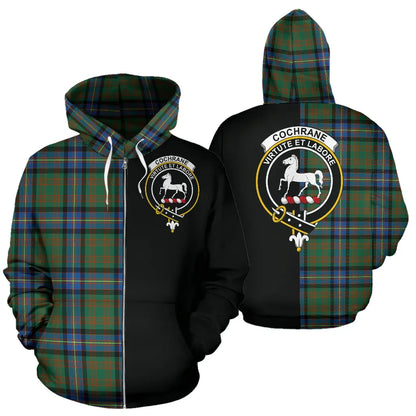 Printivon Cochrane Ancient Tartan Hoodie Half Of Me