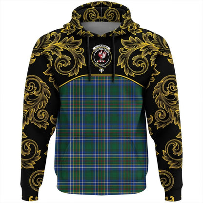 Printivon Cockburn Ancient Tartan Clan Crest Hoodie Empire I
