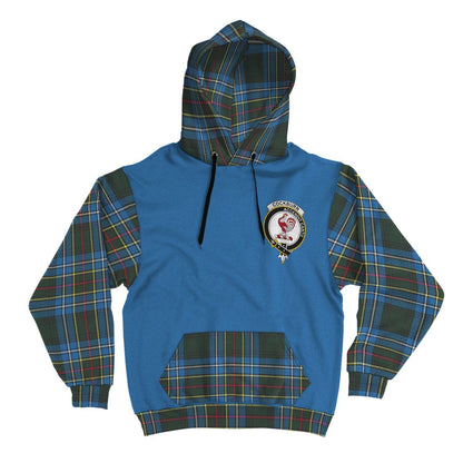 Printivon Cockburn Clans Tartan All Over Hoodie Sleeve Color