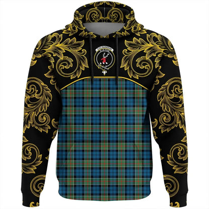 Printivon Colquhoun Ancient Tartan Clan Crest Hoodie Empire I