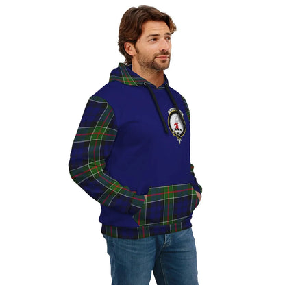 Printivon Colquhoun Clans Tartan All Over Hoodie Sleeve Color