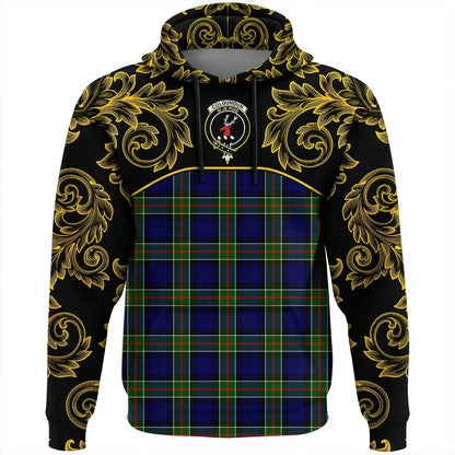 Printivon Colquhoun Modern Tartan Clan Crest Hoodie Empire I
