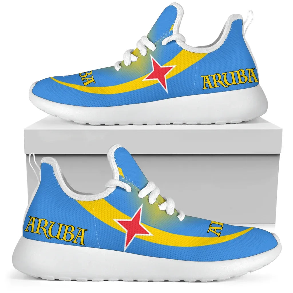 Aruba Flag Mesh Knit Sneakers