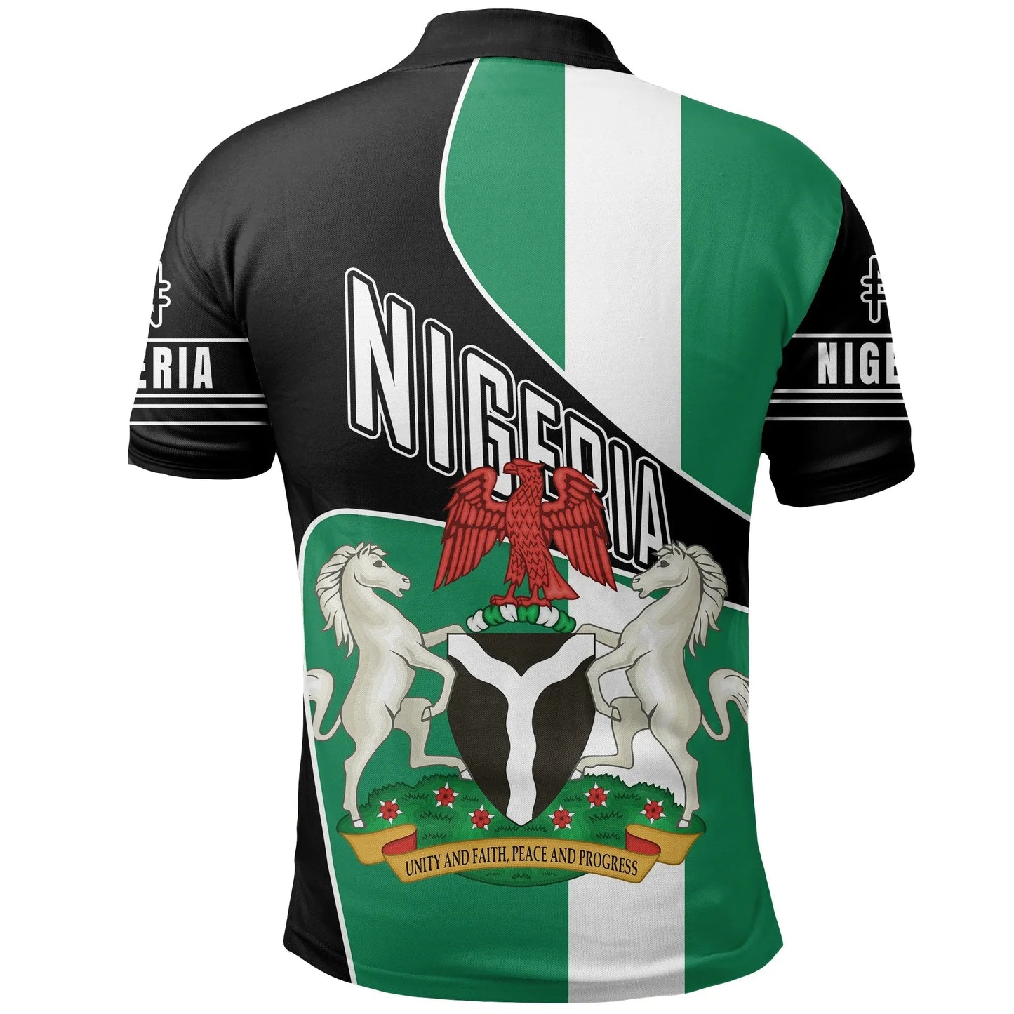 Nigeria Polo Shirt, Nigeria Naira Golf Shirts