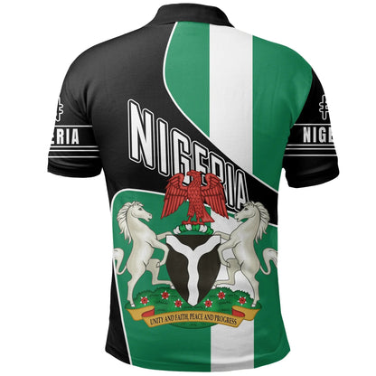 Nigeria Polo Shirt, Nigeria Naira Golf Shirts