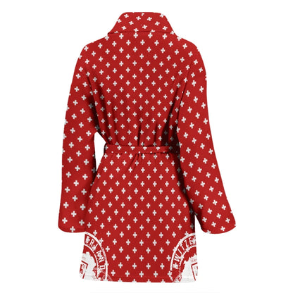 Switzerland Stamps Women's Bath Robe
