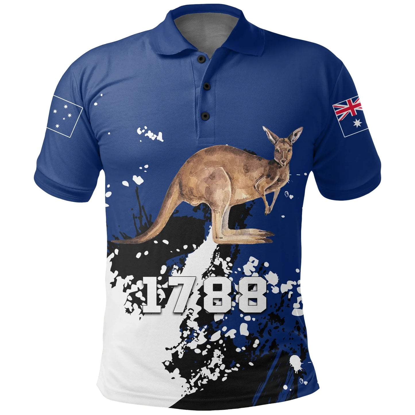 Australia Kangaroo Polo Shirt Spaint Style W