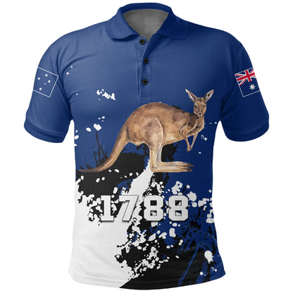 Australia Kangaroo Polo Shirt Spaint Style W
