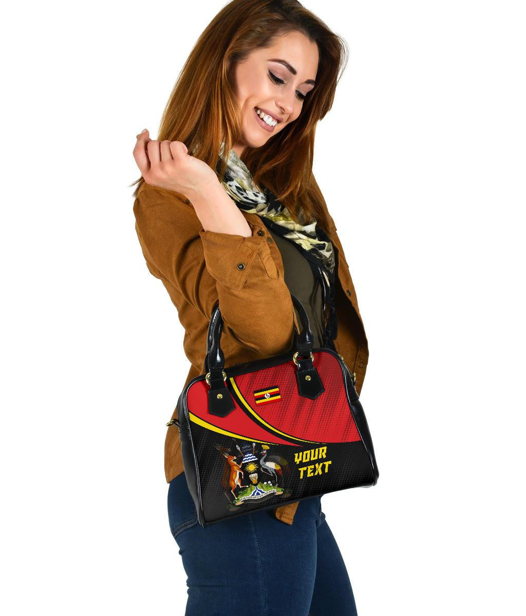Uganda Personalised Shoulder Handbag National Flag