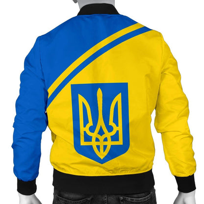 Ukraine Men's Bomber Jacket Curve Version