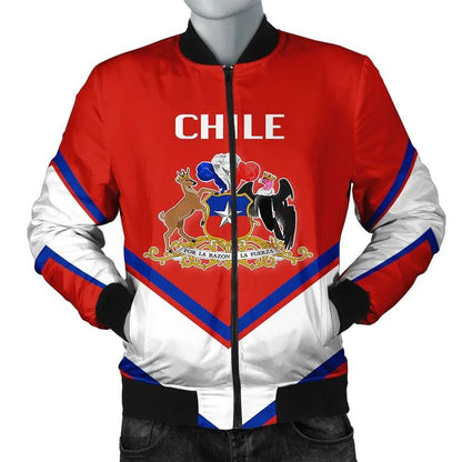 Chile Coat Of Arms Men Bomber Jacket Lucian Style
