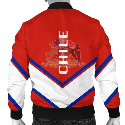 Chile Coat Of Arms Men Bomber Jacket Lucian Style