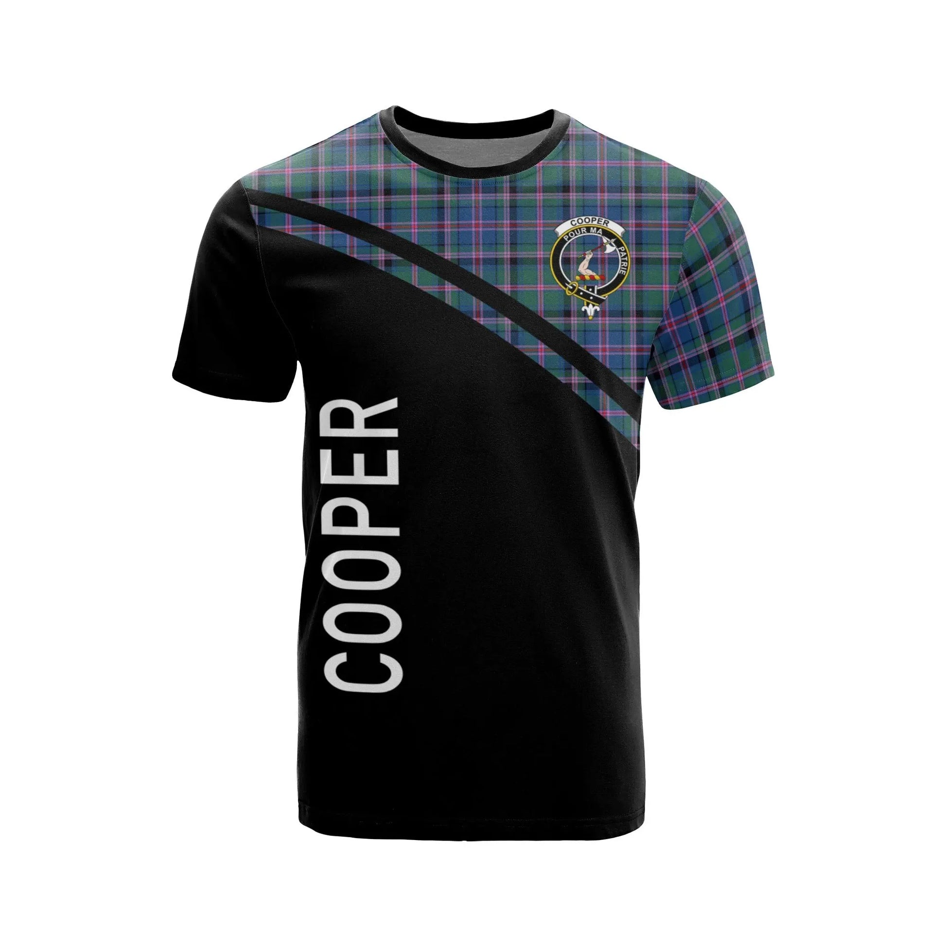 Printivon Cooper Clan Tartan All Over Print Shirt Curve Style