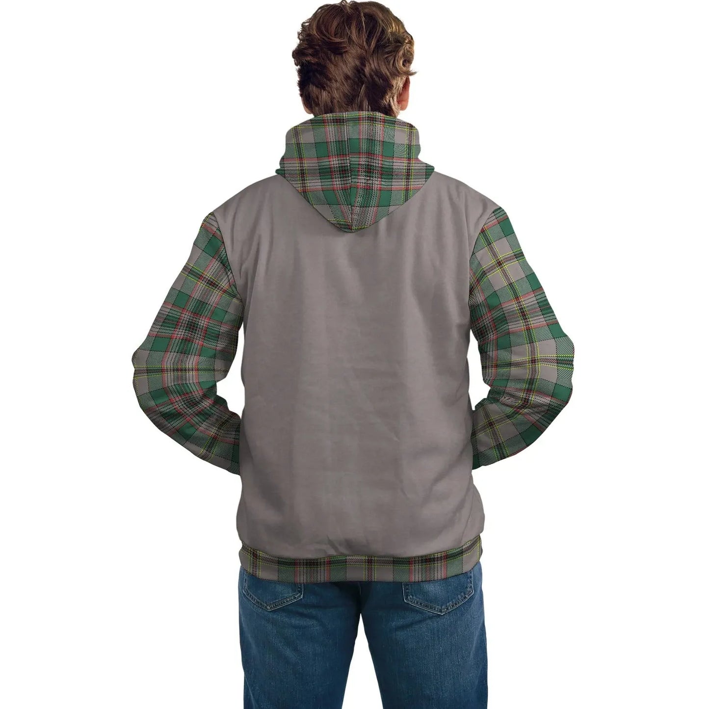 Printivon Craig Clans Tartan All Over Hoodie Sleeve Color