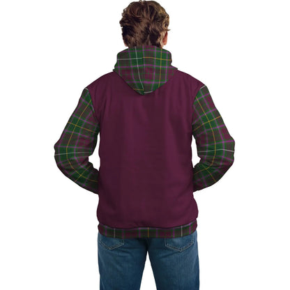 Printivon Crosbie Clans Tartan All Over Hoodie Sleeve Color