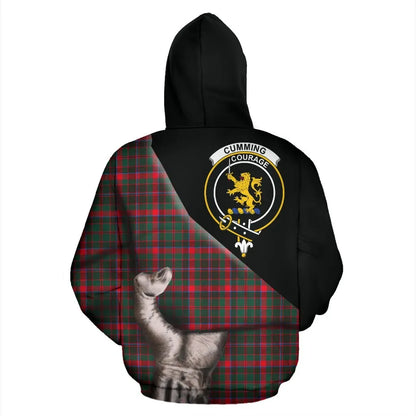 Printivon Cumming Hunting Modern Tartan Clan Crest Hoodie Patronage