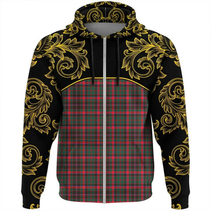 Printivon Cumming Hunting Modern Tartan Clan Crest Zip Hoodie Empire I