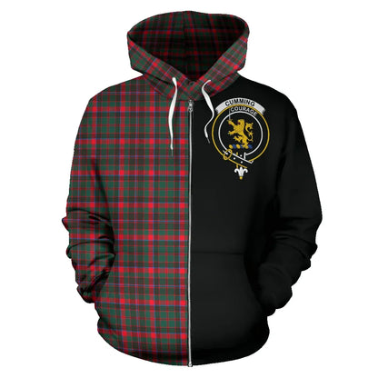 Printivon Cumming Hunting Modern Tartan Hoodie Half Of Me